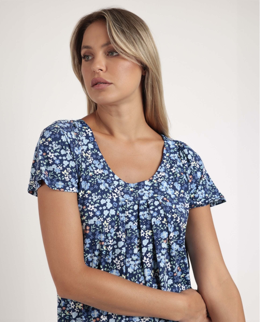 ADMAS GARDEN Camisola Manga Caída Water Lily para Mujer AZUL ADMAS GARDEN Camisola Manga Caída Water Lily para Mujer AZUL