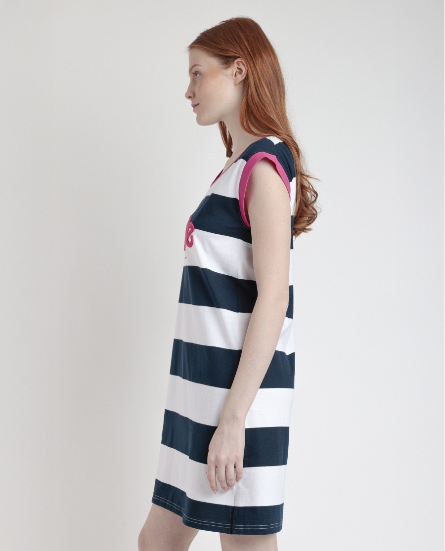 BARBIE Camisola Sin Mangas Barbie Stripes para Mujer MARINO BARBIE Camisola Sin Mangas Barbie Stripes para Mujer MARINO