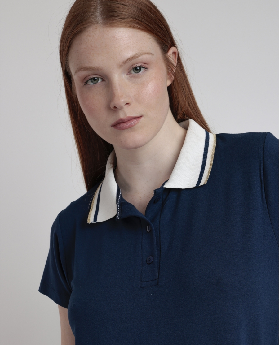 ADMAS Camisola Manga Corta Trip para Mujer MARINO ADMAS Camisola Manga Corta Trip para Mujer MARINO