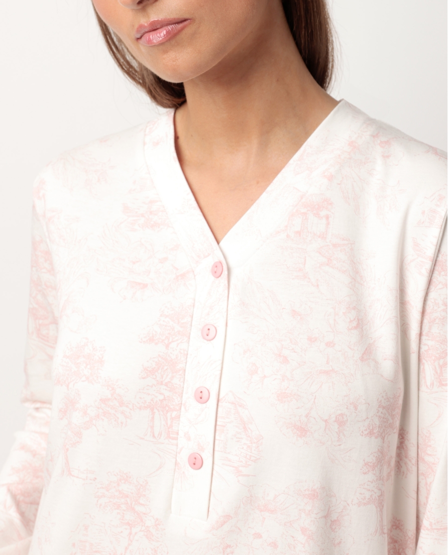 ADMAS CLASSIC Camisola Manga Larga Tapeta Toile De Jouy para Mujer MAQUILLAJE ADMAS CLASSIC Camisola Manga Larga Tapeta Toile De Jouy para Mujer MAQUILLAJE