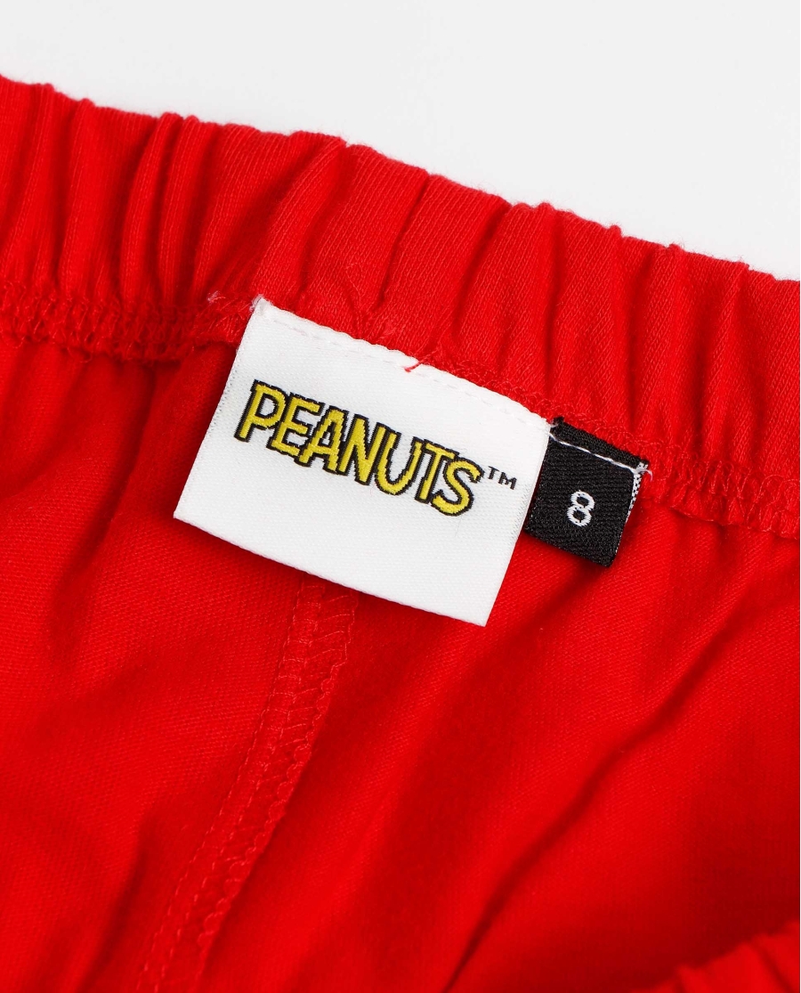 PEANUTS Pijama Abierto Manga Corta Snoopy Strike para Niño BLANCO PEANUTS Pijama Abierto Manga Corta Snoopy Strike para Niño BLANCO