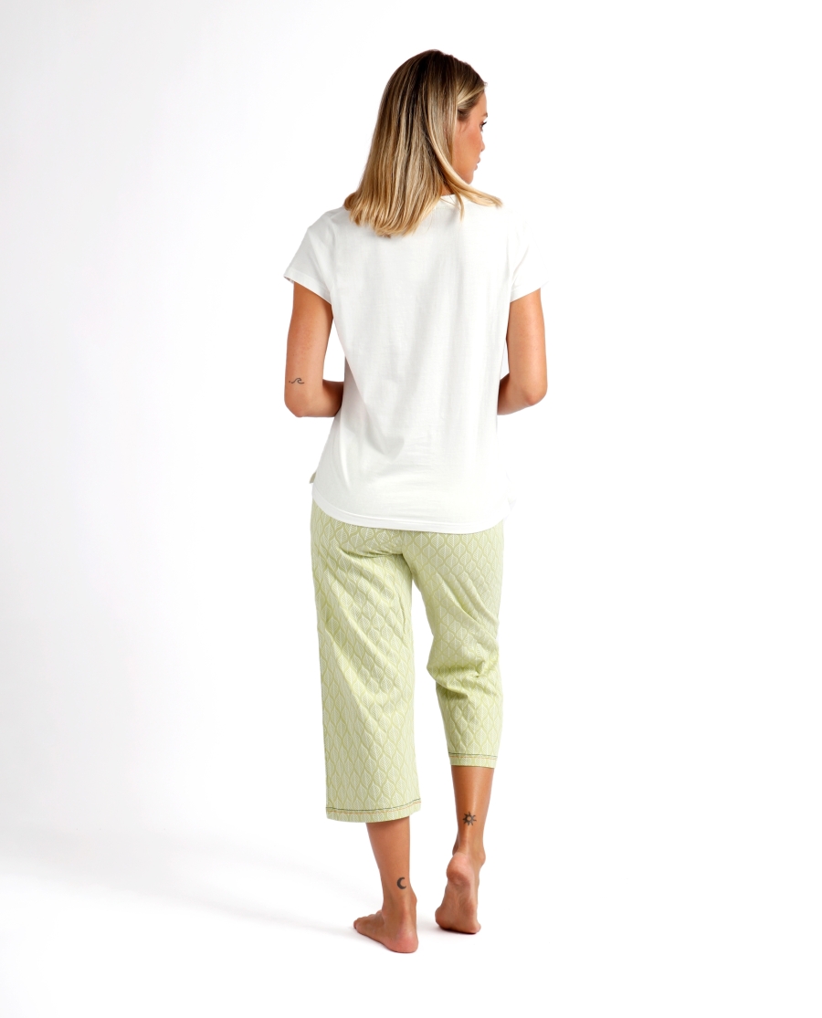 ADMAS Pijama Manga Corta Vacay Mood para Mujer VERDE HOJA ADMAS Pijama Manga Corta Vacay Mood para Mujer VERDE HOJA