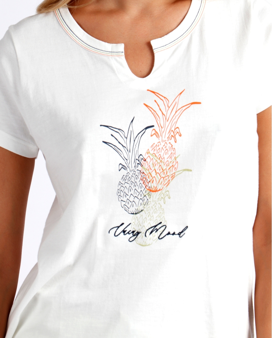 ADMAS Pijama Manga Corta Vacay Mood para Mujer VERDE HOJA ADMAS Pijama Manga Corta Vacay Mood para Mujer VERDE HOJA