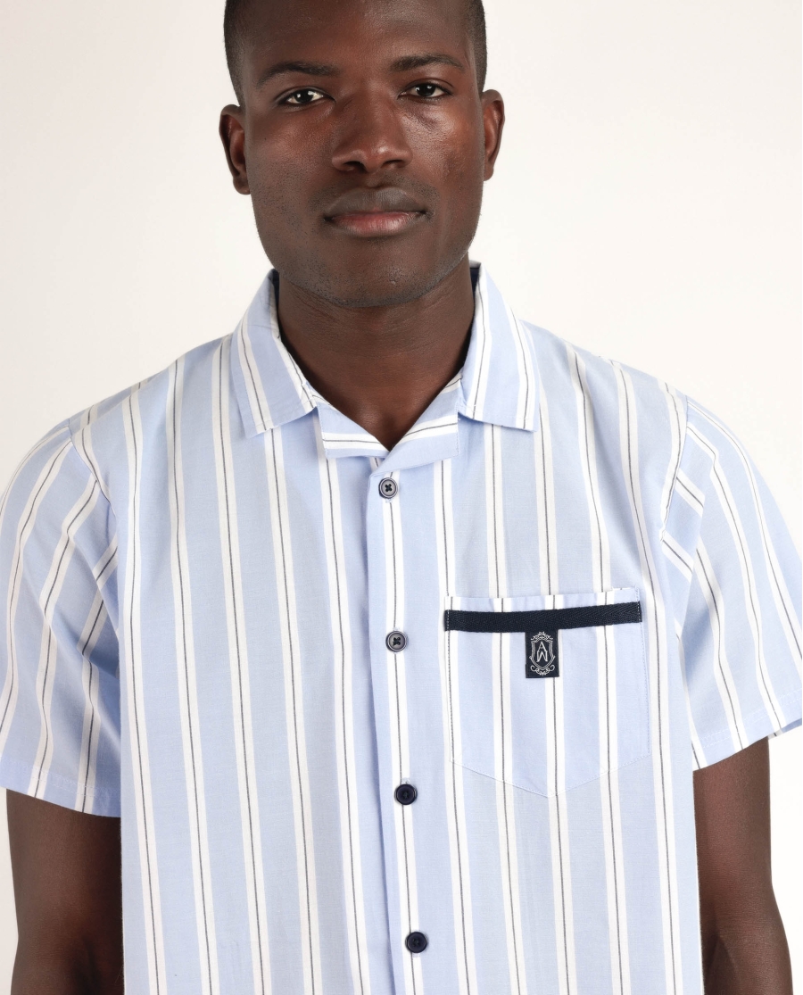 ADMAS CLASSIC Pijama Abierto Manga Corta Stripest para Hombre MARINO ADMAS CLASSIC Pijama Abierto Manga Corta Stripest para Hombre MARINO