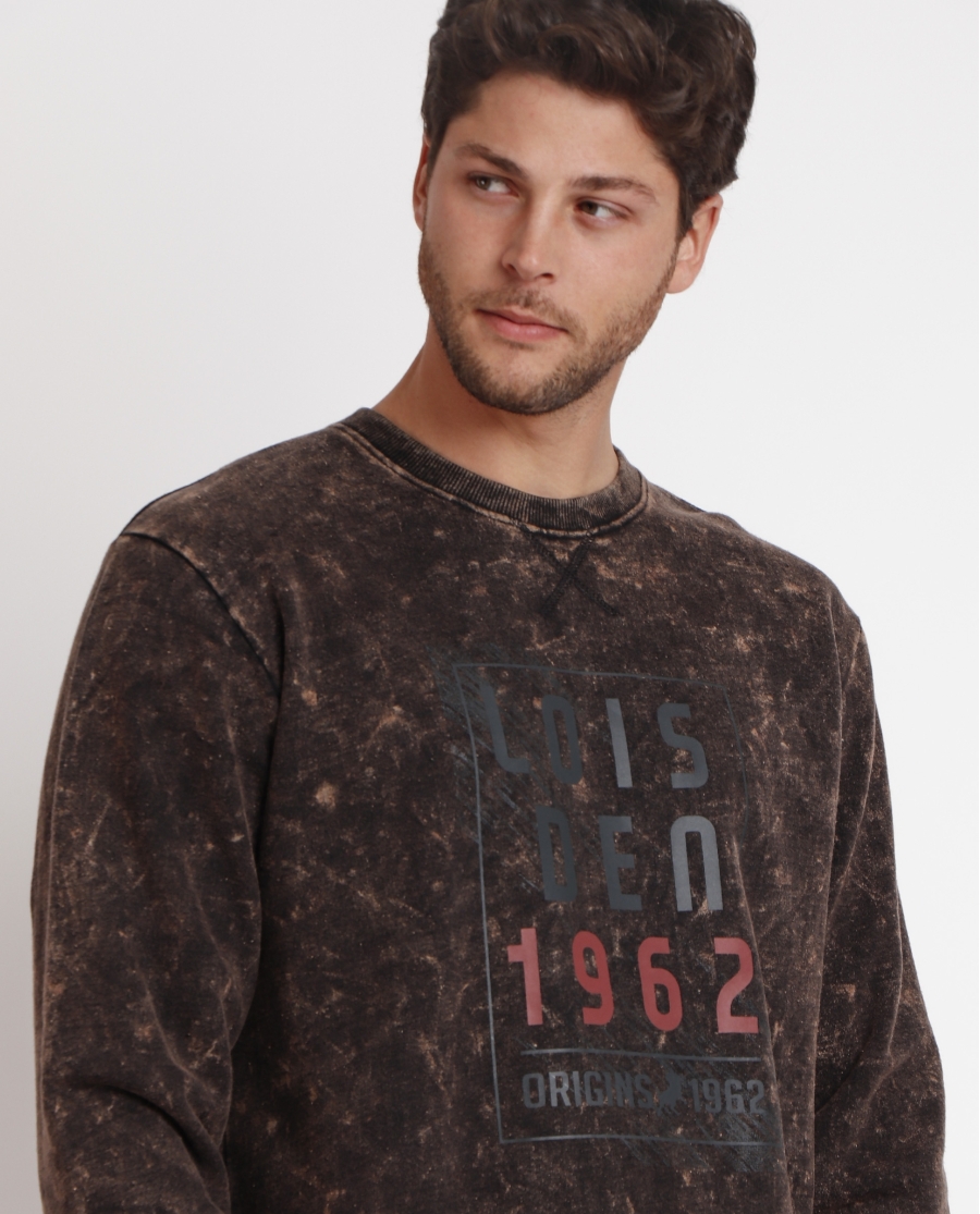 LOIS Pijama Manga Larga Felpa Oxido para Hombre HIERRO LOIS Pijama Manga Larga Felpa Oxido para Hombre HIERRO