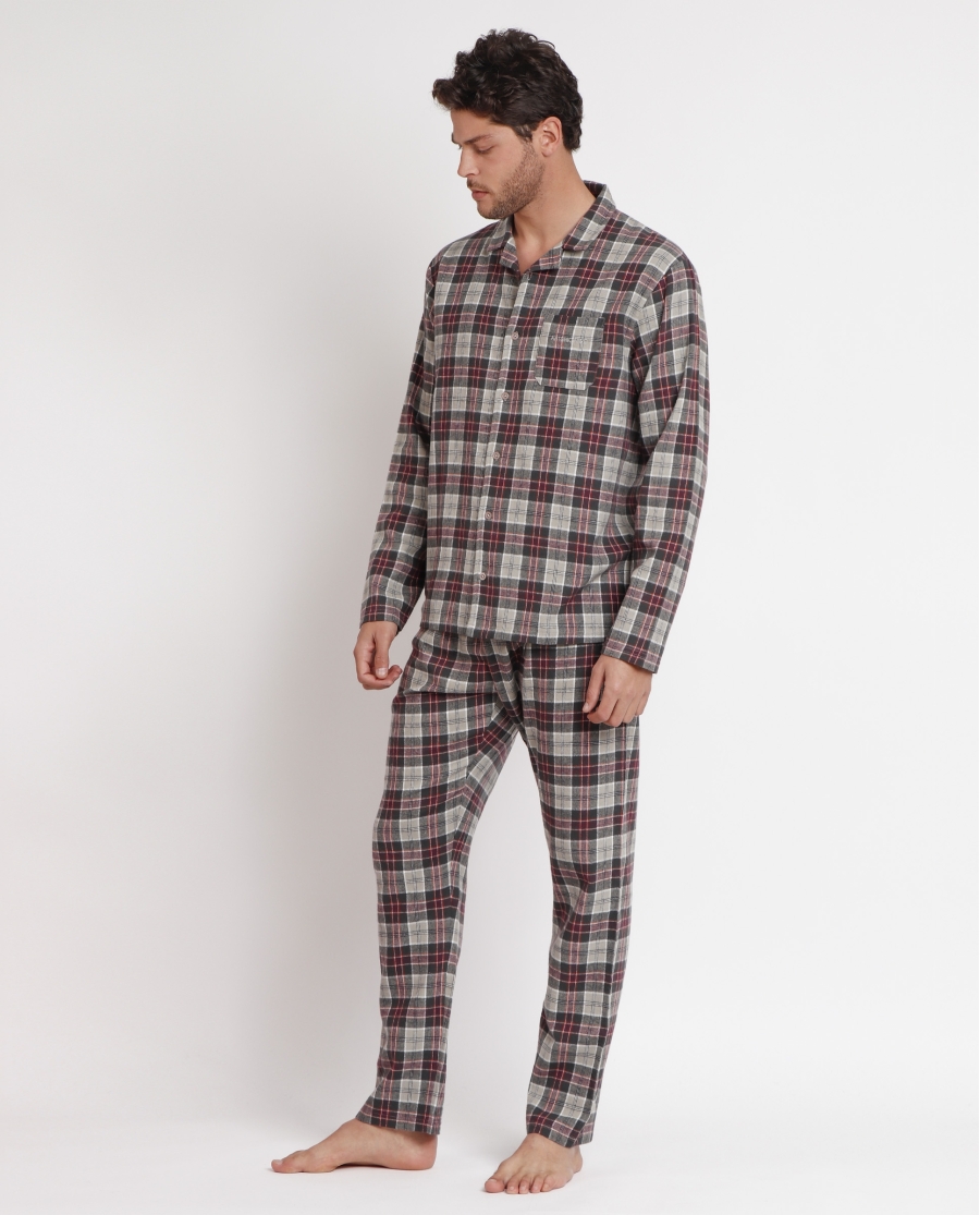 ANTONIO MIRO Pijama Abierto Manga Larga Cobblestone para Hombre BEIGE ANTONIO MIRO Pijama Abierto Manga Larga Cobblestone para Hombre BEIGE