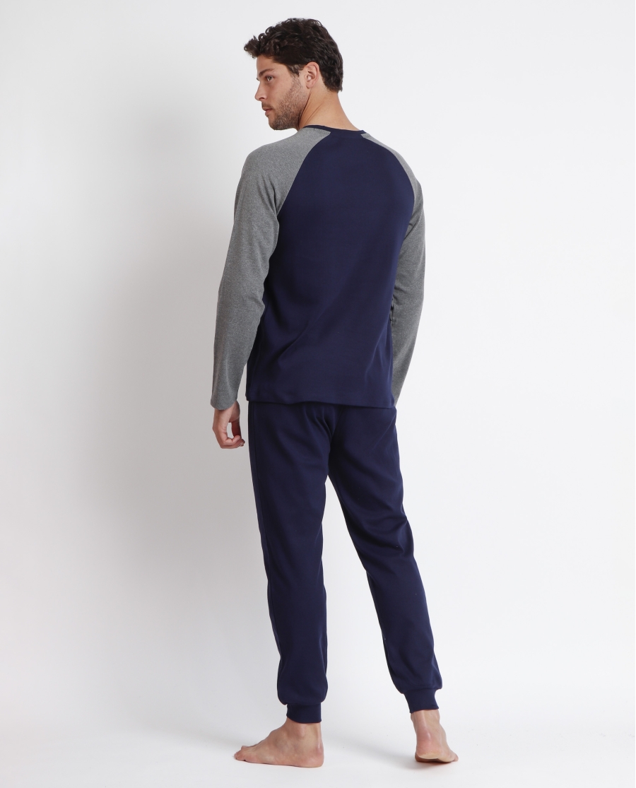 DISNEY Pijama Manga Larga Animal I Have to Run para Hombre MARINO DISNEY Pijama Manga Larga Animal I Have to Run para Hombre MARINO