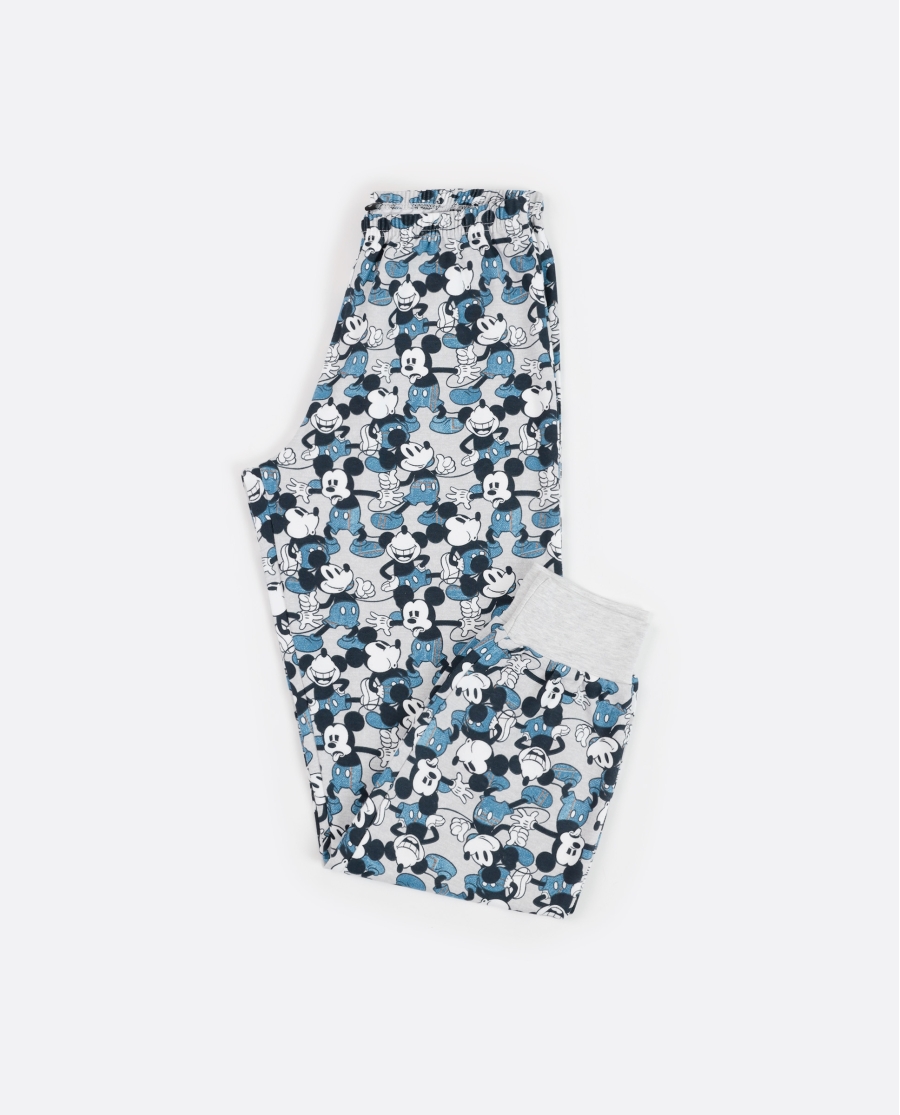 DISNEY Pijama Manga Larga Mickey Jeans para Niña GRIS JASPE DISNEY Pijama Manga Larga Mickey Jeans para Niña GRIS JASPE