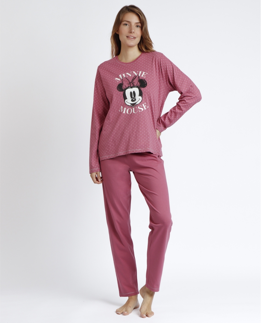 DISNEY Pijama Manga Larga Dots & Sketches para Mujer ANCIENT PINK DISNEY Pijama Manga Larga Dots & Sketches para Mujer ANCIENT PINK