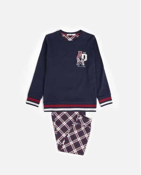 ADMAS Pijama Manga Larga ADM Family para Niño MARINO