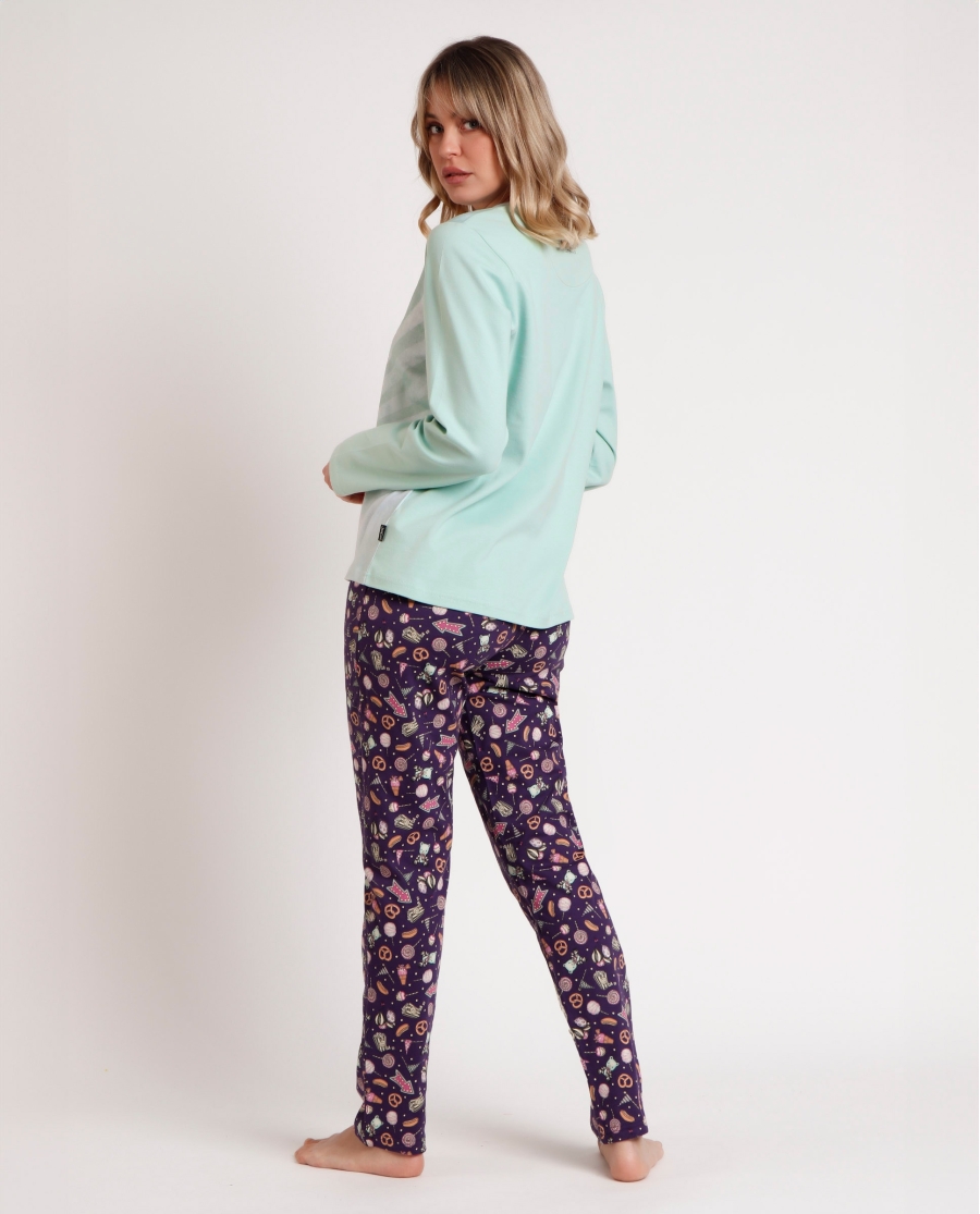 SANTORO GORJUSS Pijama Manga Larga Up and Away para Mujer AQUA SANTORO GORJUSS Pijama Manga Larga Up and Away para Mujer AQUA