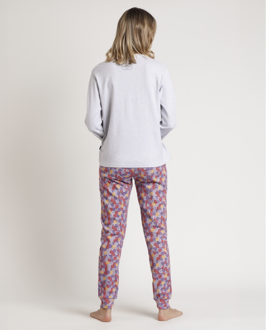 SANTORO GORJUSS Pijama Manga Larga Frida para Mujer GRIS JASPE SANTORO GORJUSS Pijama Manga Larga Frida para Mujer GRIS JASPE
