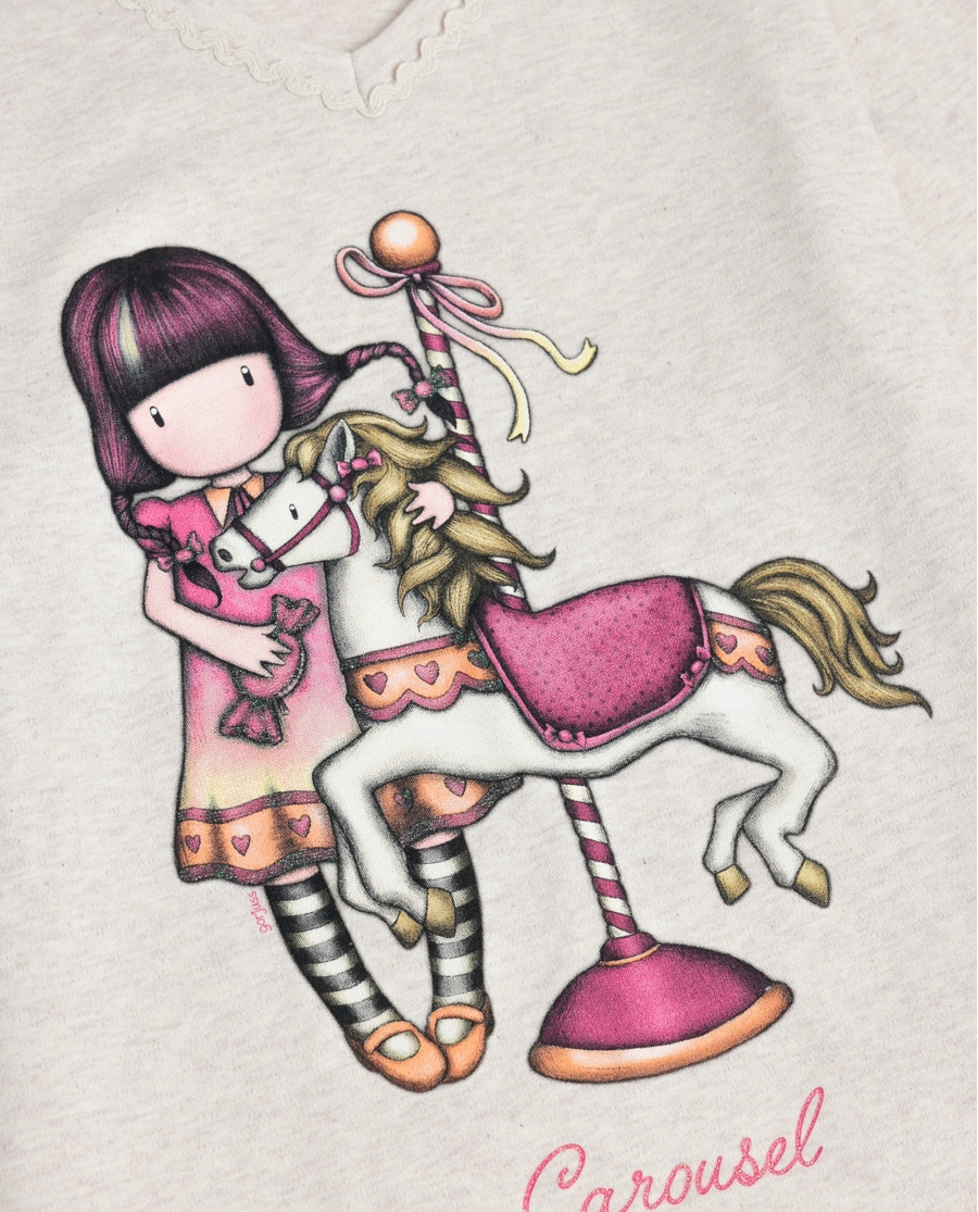 SANTORO GORJUSS Pijama Manga Larga Carousel para Niña BEIGE SANTORO GORJUSS Pijama Manga Larga Carousel para Niña BEIGE