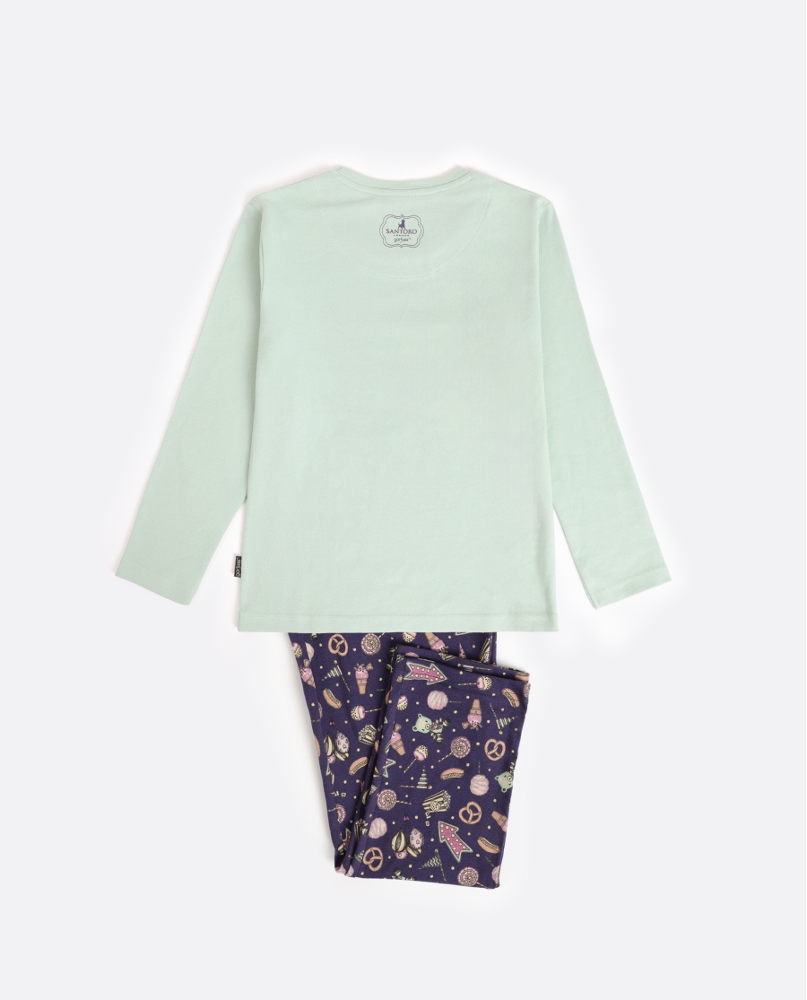 SANTORO GORJUSS Pijama Manga Larga Up and Away para Niña AQUA SANTORO GORJUSS Pijama Manga Larga Up and Away para Niña AQUA