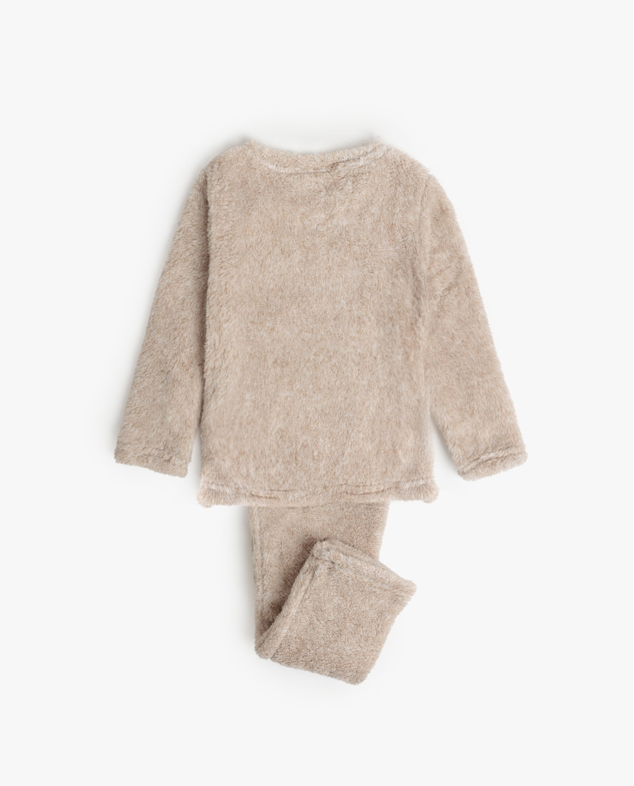 PEANUTS Pijama Manga Larga Calentito Let It Snow para Niña BEIGE PEANUTS Pijama Manga Larga Calentito Let It Snow para Niña BEIGE