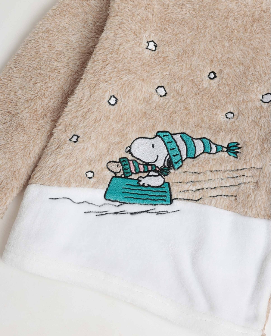 PEANUTS Pijama Manga Larga Calentito Let It Snow para Niña BEIGE PEANUTS Pijama Manga Larga Calentito Let It Snow para Niña BEIGE