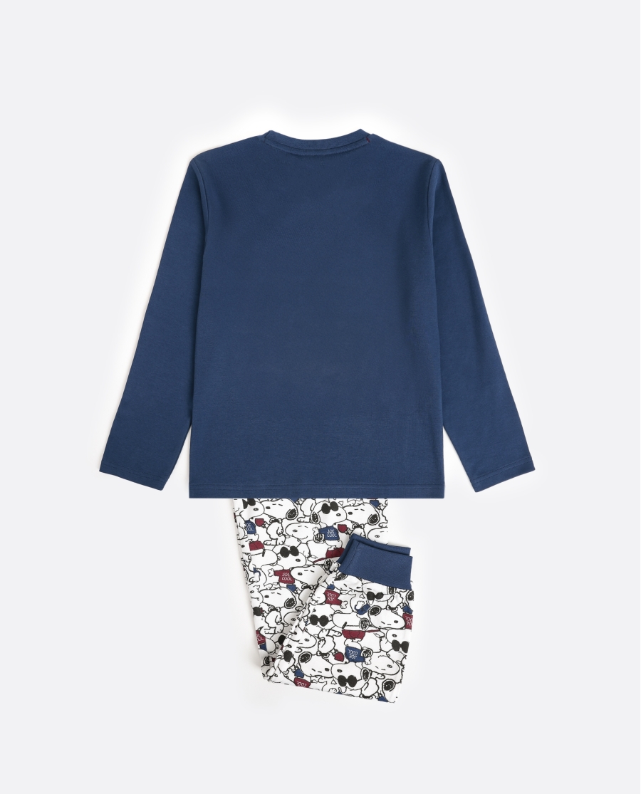 PEANUTS Pijama Manga Larga Snoopy Cool para Niño MARINO PEANUTS Pijama Manga Larga Snoopy Cool para Niño MARINO