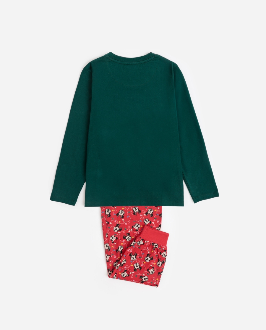 PEANUTS Pijama Manga Larga Ho Ho Ho para Niño VERDE PEANUTS Pijama Manga Larga Ho Ho Ho para Niño VERDE