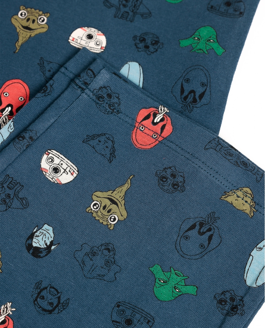 STAR WARS Pijama Manga Larga Alien Species para Niño DENIM