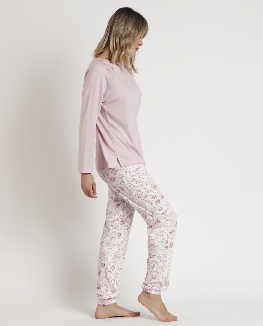 ADMAS CLASSIC Pijama Manga Larga Live para Mujer ROSE ADMAS CLASSIC Pijama Manga Larga Live para Mujer ROSE