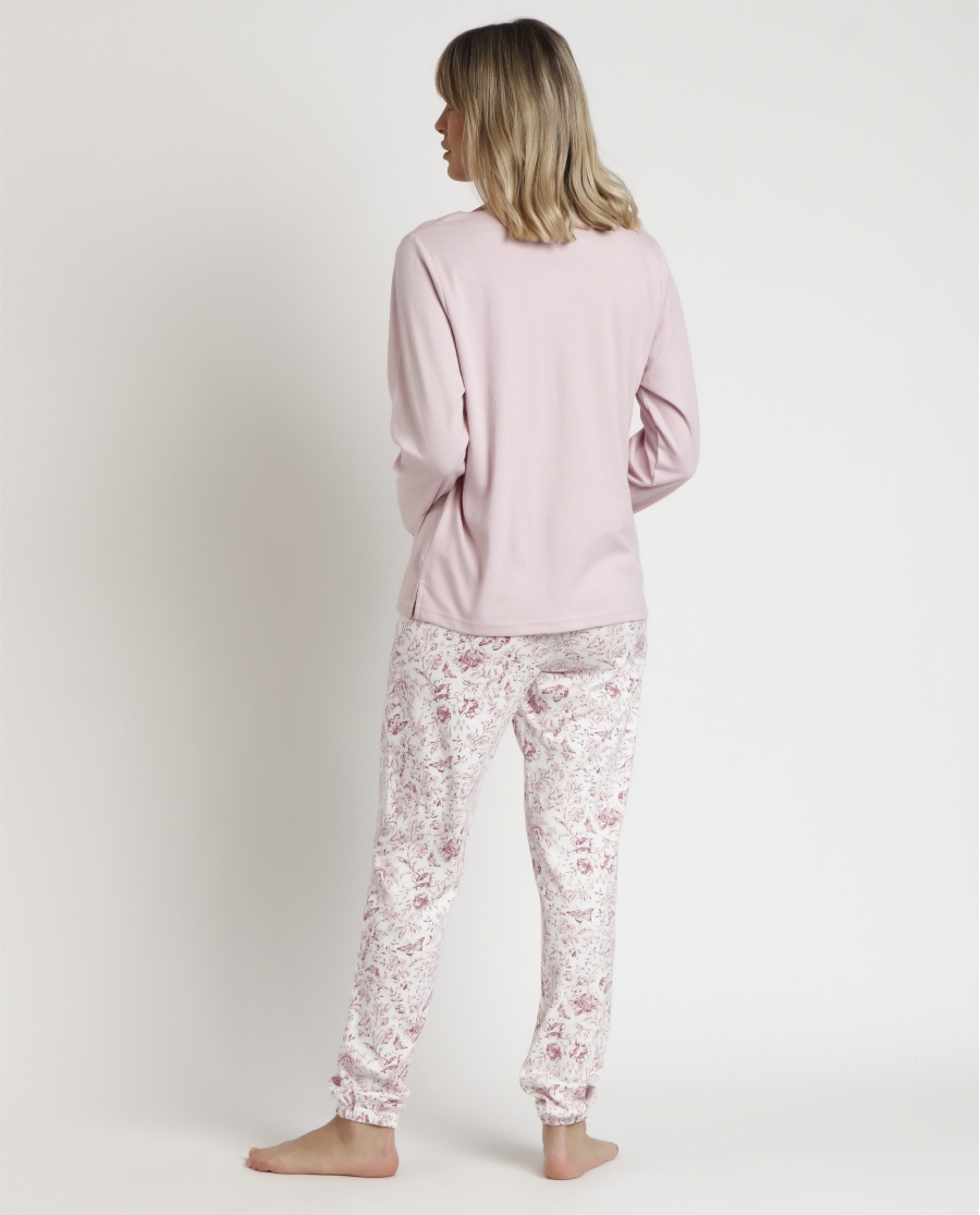 ADMAS CLASSIC Pijama Manga Larga Live para Mujer ROSE ADMAS CLASSIC Pijama Manga Larga Live para Mujer ROSE