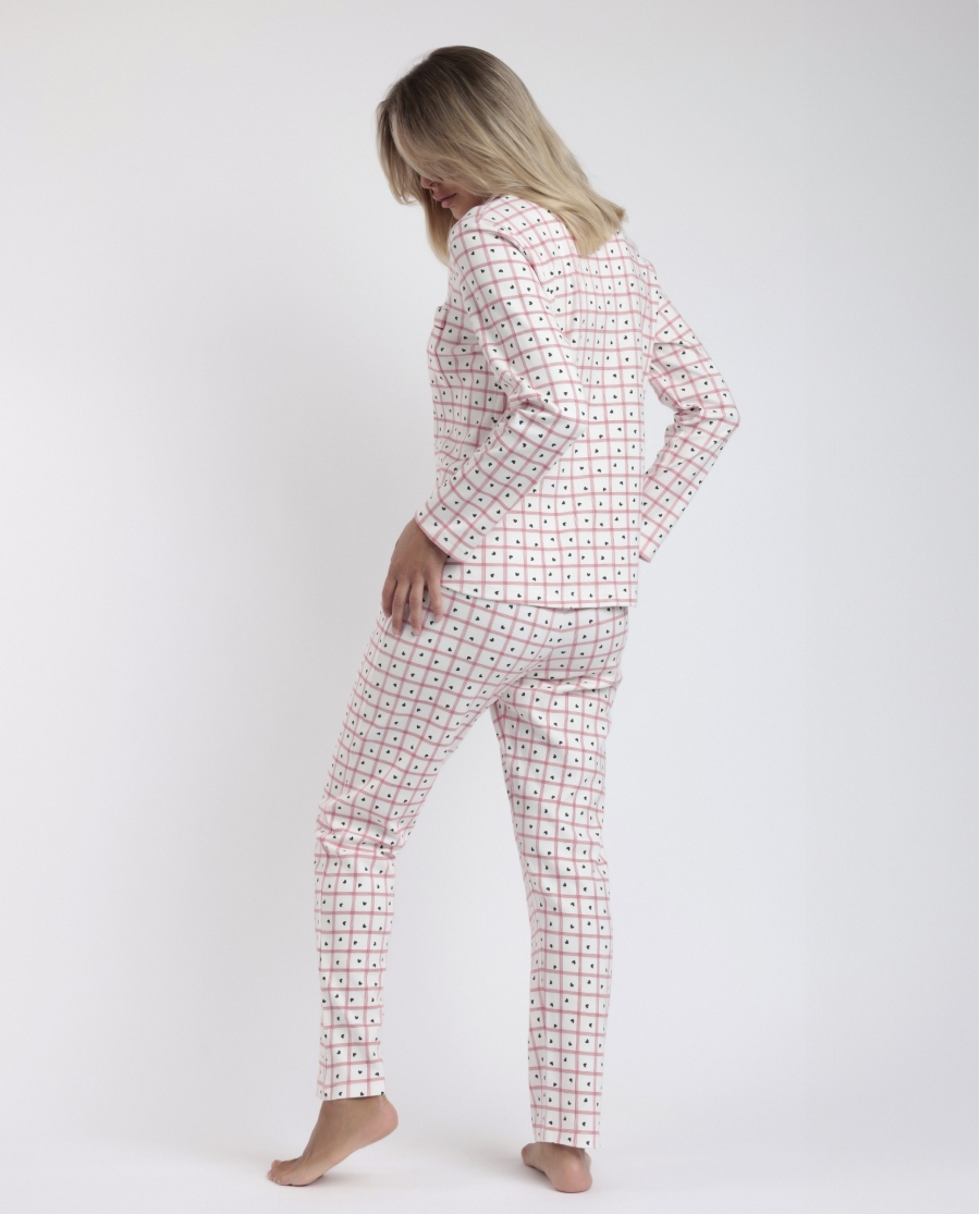 ADMAS Pijama Abierto Manga Larga You Are So Loved para Mujer CRUDO ADMAS Pijama Abierto Manga Larga You Are So Loved para Mujer CRUDO