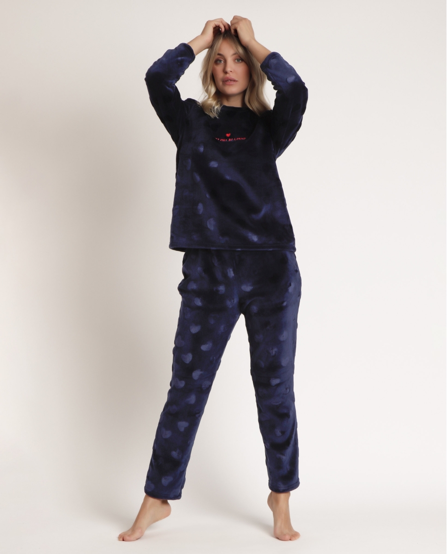 ADMAS Pijama Manga Larga Corel You Are So Loved para Mujer MARINO ADMAS Pijama Manga Larga Corel You Are So Loved para Mujer MARINO