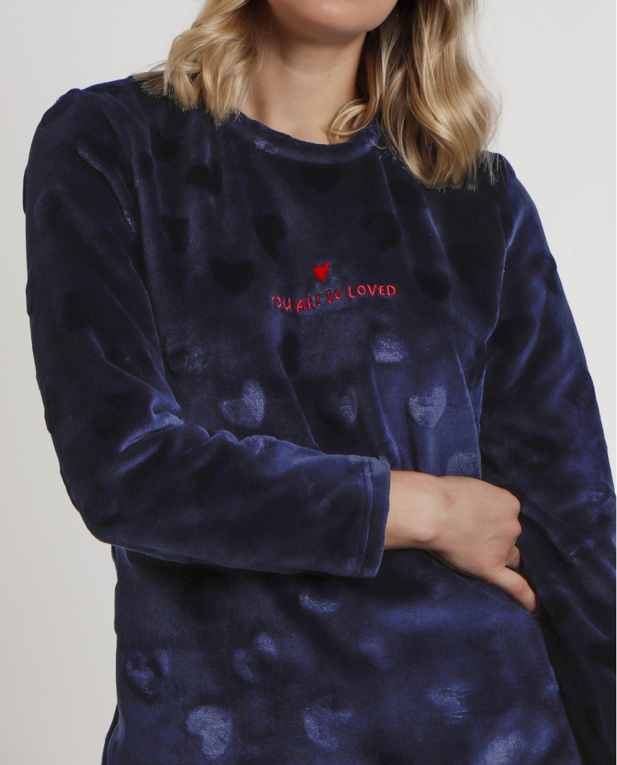 ADMAS Pijama Manga Larga Corel You Are So Loved para Mujer MARINO ADMAS Pijama Manga Larga Corel You Are So Loved para Mujer MARINO