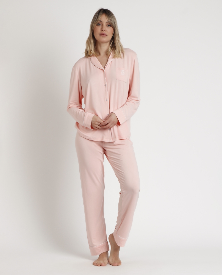 ADMAS CLASSIC Pijama Abierto Manga Larga Soft Sleep para Mujer CORAL ADMAS CLASSIC Pijama Abierto Manga Larga Soft Sleep para Mujer CORAL