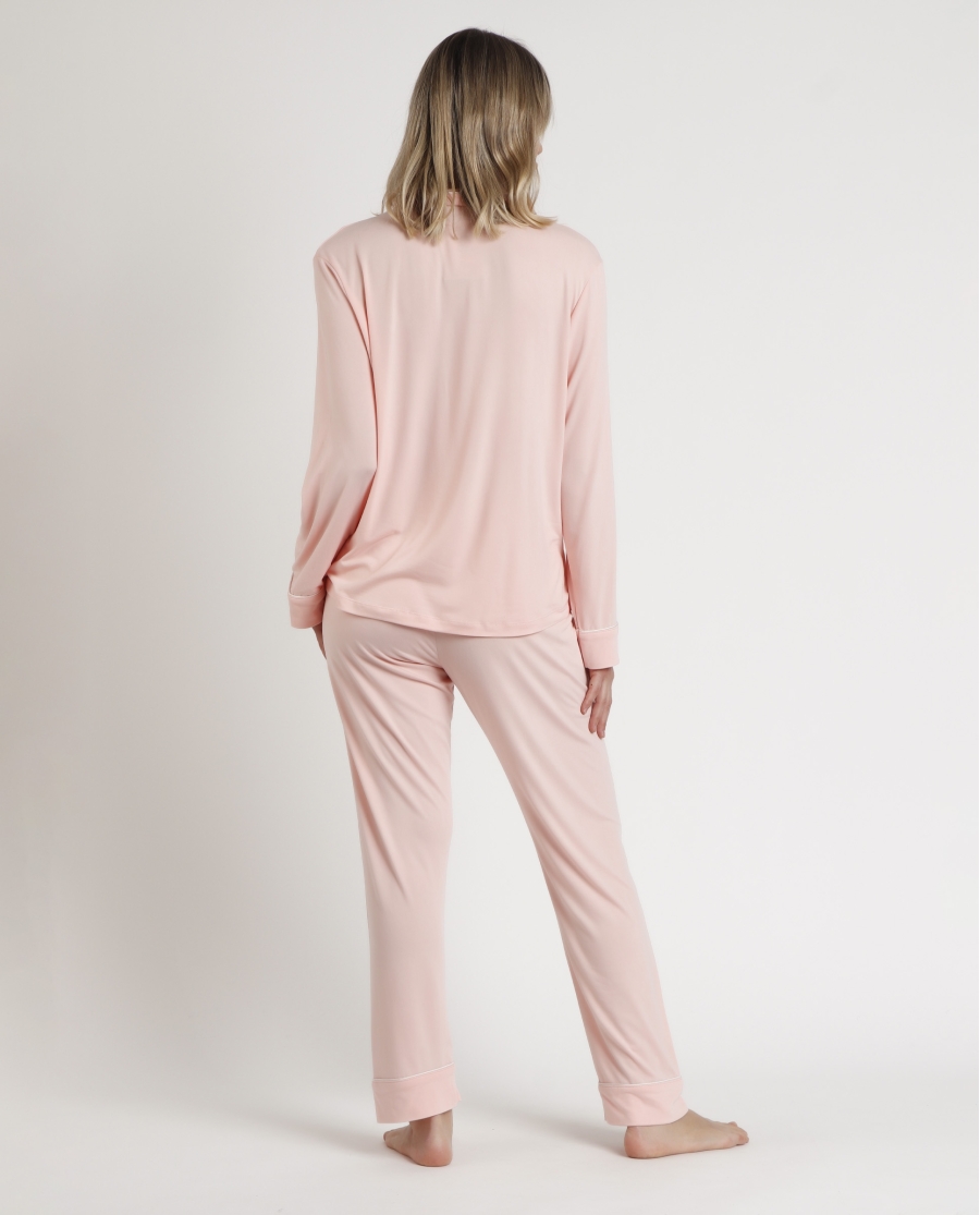 ADMAS CLASSIC Pijama Abierto Manga Larga Soft Sleep para Mujer CORAL ADMAS CLASSIC Pijama Abierto Manga Larga Soft Sleep para Mujer CORAL