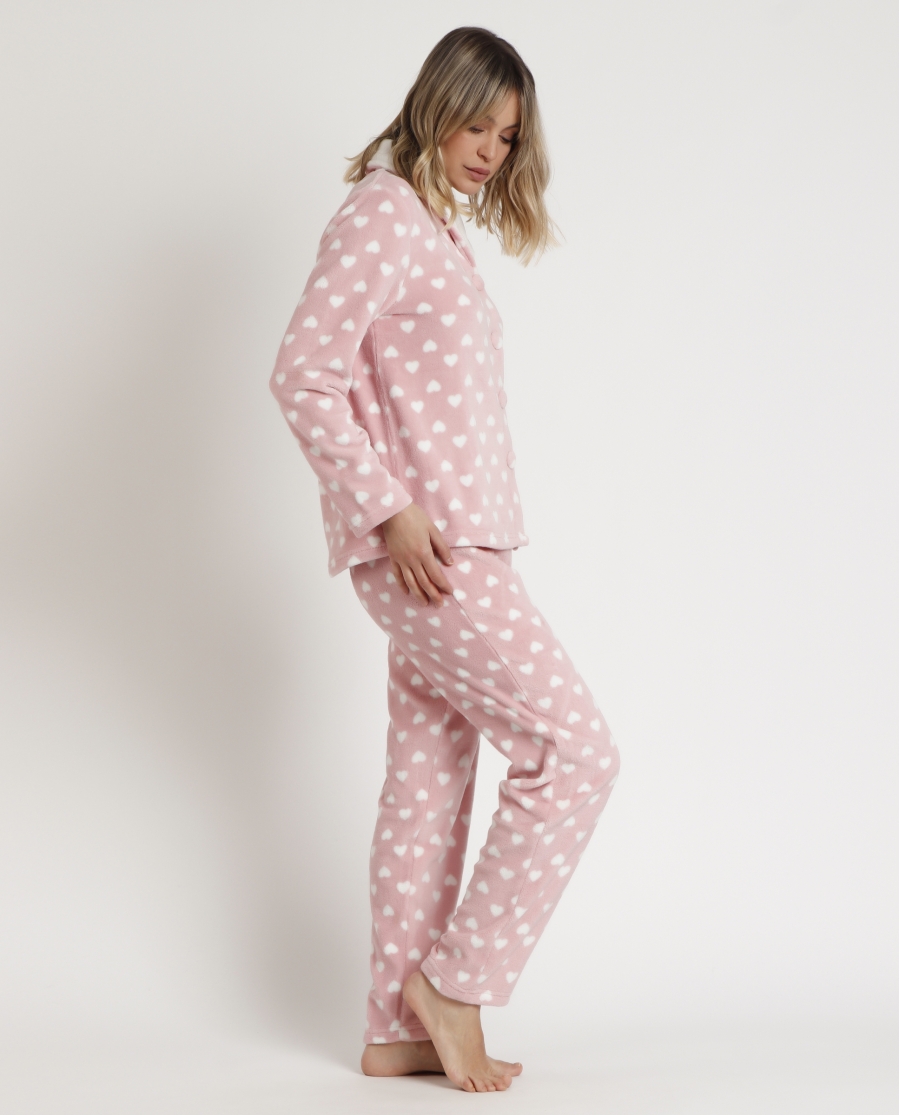ADMAS Pijama Abierto Manga Larga Corel L´amour para Mujer ROSA ADMAS Pijama Abierto Manga Larga Corel L´amour para Mujer ROSA