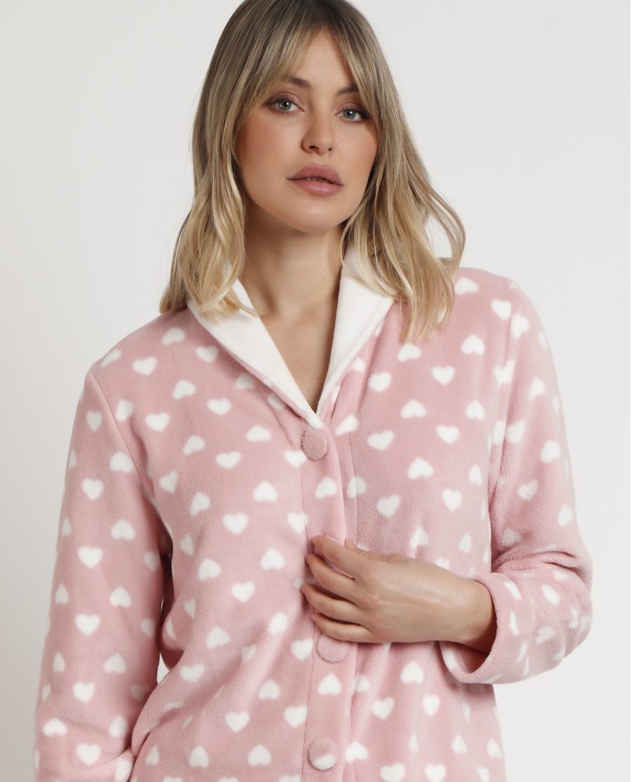ADMAS Pijama Abierto Manga Larga Corel L´amour para Mujer ROSA ADMAS Pijama Abierto Manga Larga Corel L´amour para Mujer ROSA