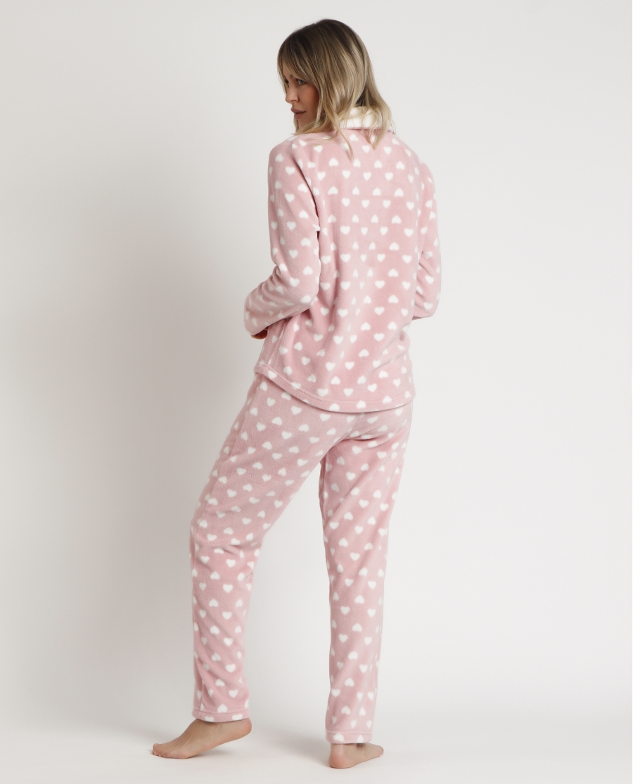 ADMAS Pijama Abierto Manga Larga Corel L´amour para Mujer ROSA ADMAS Pijama Abierto Manga Larga Corel L´amour para Mujer ROSA