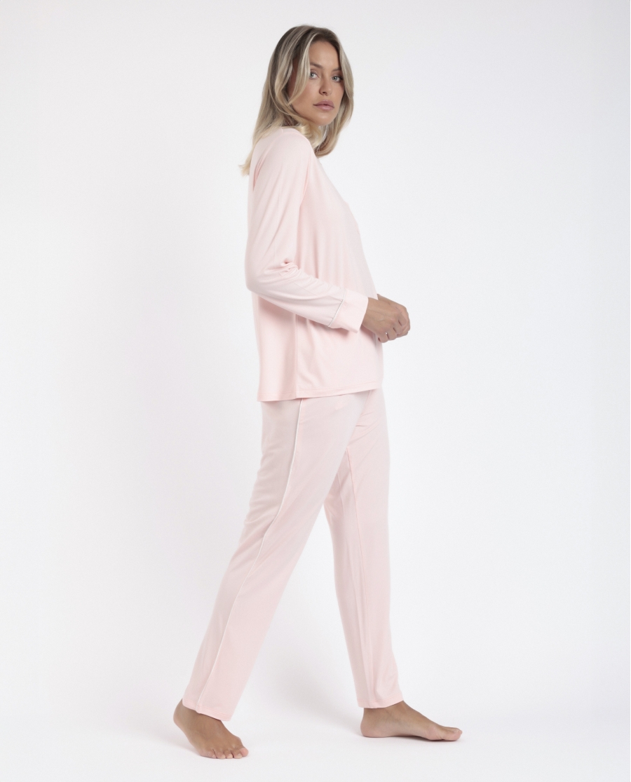 ADMAS CLASSIC Pijama Manga Larga Soft Sleep para Mujer CORAL ADMAS CLASSIC Pijama Manga Larga Soft Sleep para Mujer CORAL