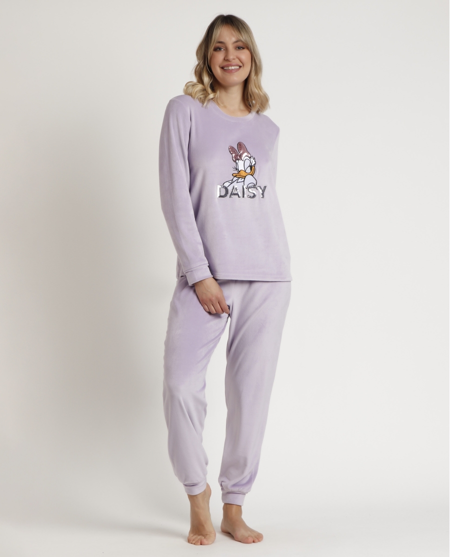 DISNEY Pijama Calentito Manga Larga Daisy Sweet para Mujer MALVA DISNEY Pijama Calentito Manga Larga Daisy Sweet para Mujer MALVA