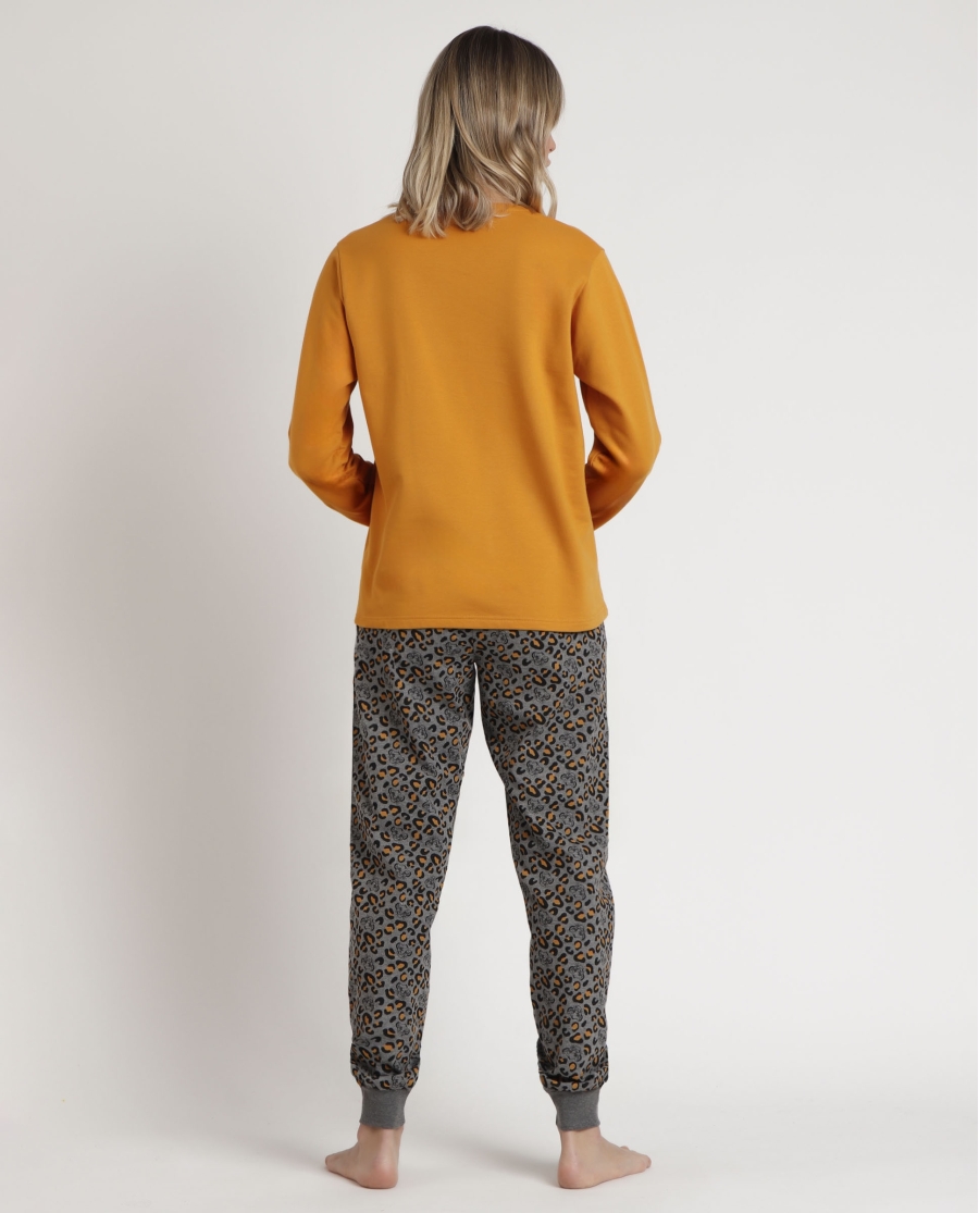 DISNEY Pijama Manga Larga Felpa Lion King para Mujer AMARILLO DISNEY Pijama Manga Larga Felpa Lion King para Mujer AMARILLO