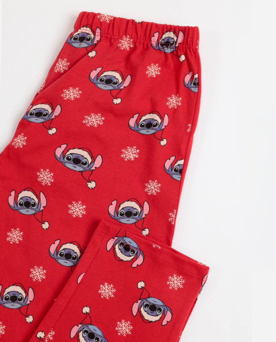 DISNEY Pijama Manga Larga Stitchmas para Niña ROJO DISNEY Pijama Manga Larga Stitchmas para Niña ROJO