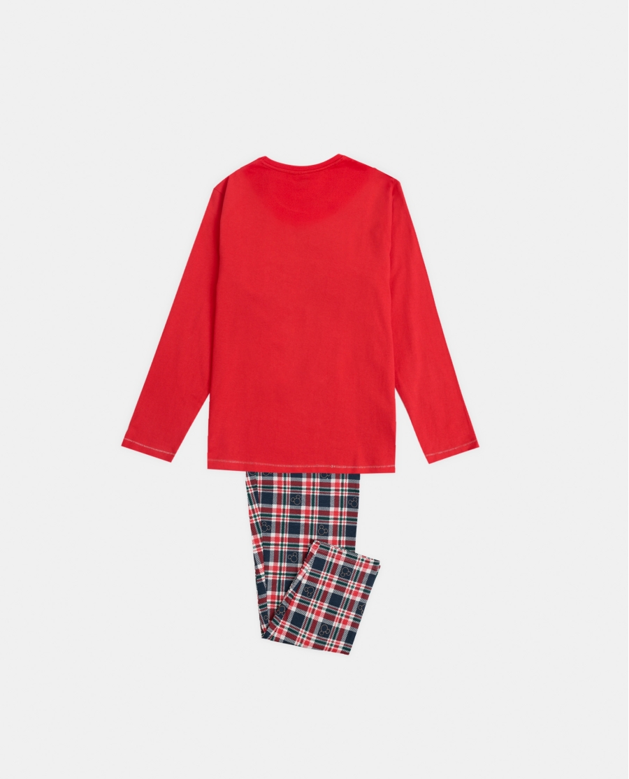 DISNEY Pijama Manga Larga Feeling Jolly para Niña ROJO DISNEY Pijama Manga Larga Feeling Jolly para Niña ROJO