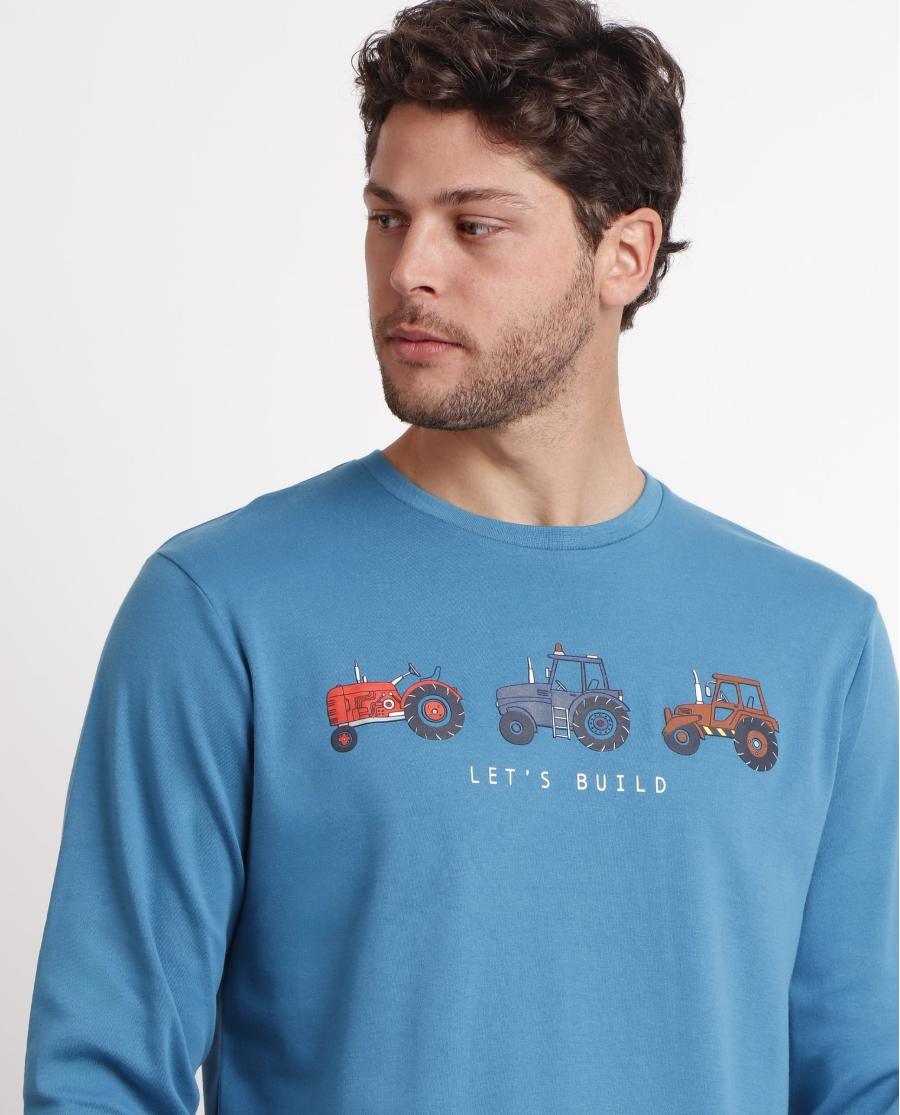 DIVER Pijama Manga Larga Tractor A para Hombre OCEANO DIVER Pijama Manga Larga Tractor A para Hombre OCEANO