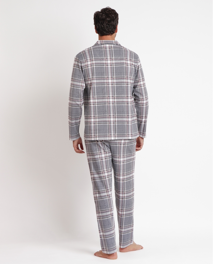 ADMAS Pijama Abierto Manga Larga Boston para Hombre BEIGE ADMAS Pijama Abierto Manga Larga Boston para Hombre BEIGE