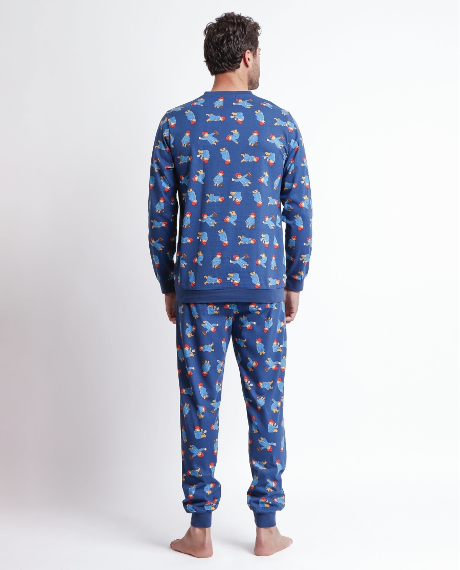 PADDINGTON Pijama Manga Larga Howdy para Hombre AZUL