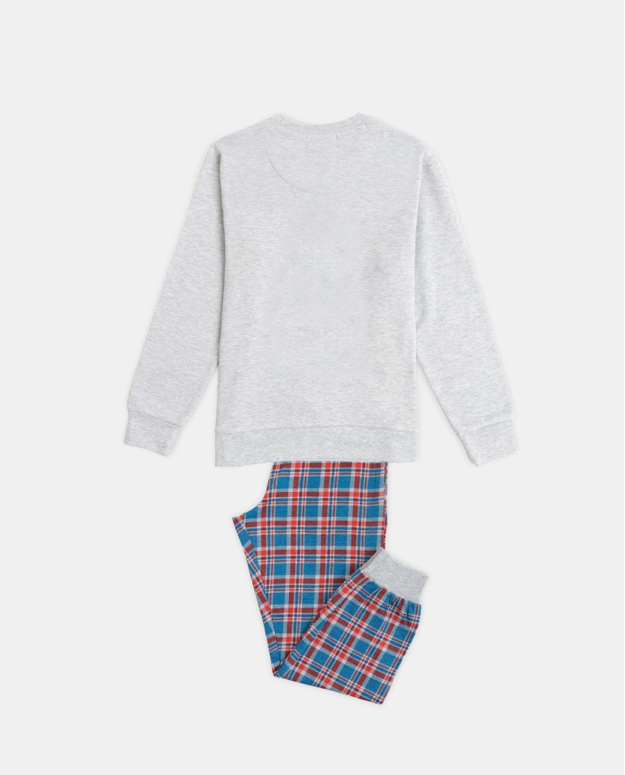 PADDINGTON Pijama Manga Larga Checks para Niño GRIS JASPE PADDINGTON Pijama Manga Larga Checks para Niño GRIS JASPE