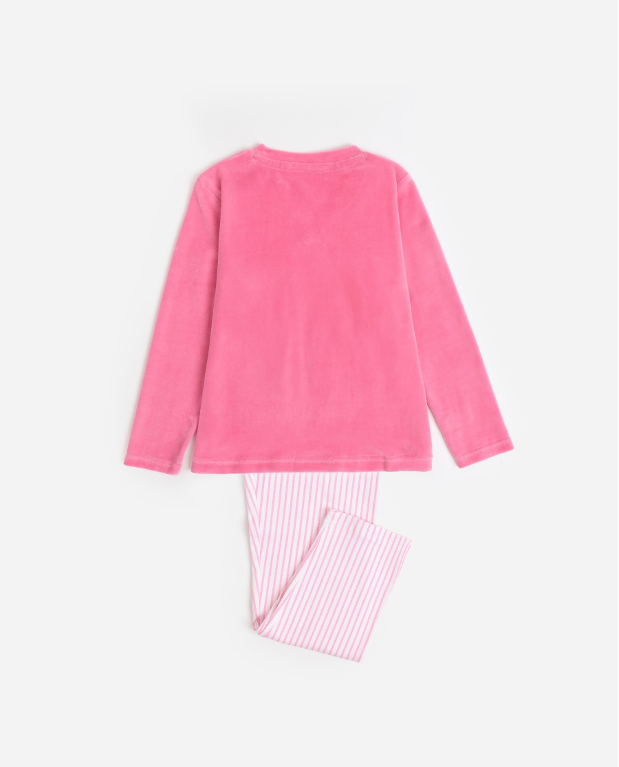 BARBIE Pijama Manga Larga Love Pink para Niña ROSA BARBIE Pijama Manga Larga Love Pink para Niña ROSA