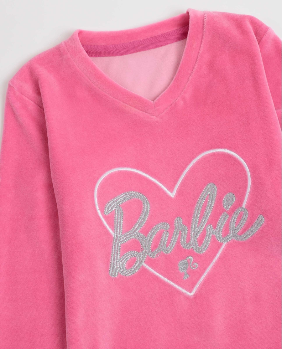 BARBIE Pijama Manga Larga Love Pink para Niña ROSA BARBIE Pijama Manga Larga Love Pink para Niña ROSA