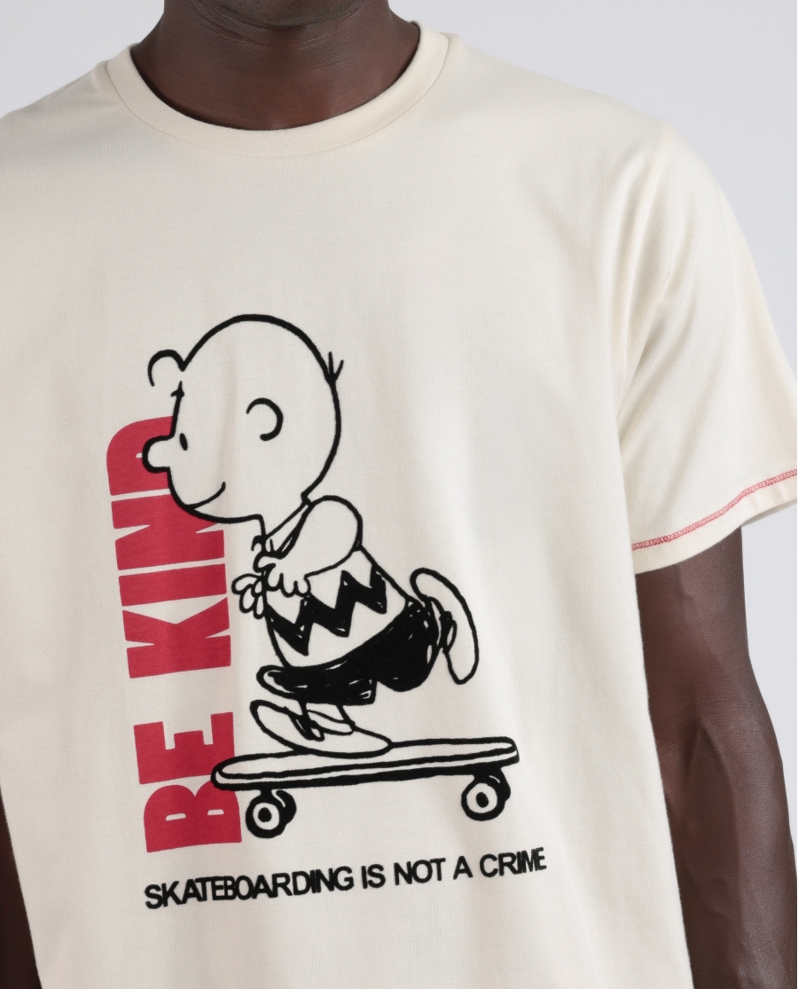 PEANUTS Pijama Manga Corta Skate Is Not A Crime para Hombre CRUDO PEANUTS Pijama Manga Corta Skate Is Not A Crime para Hombre CRUDO