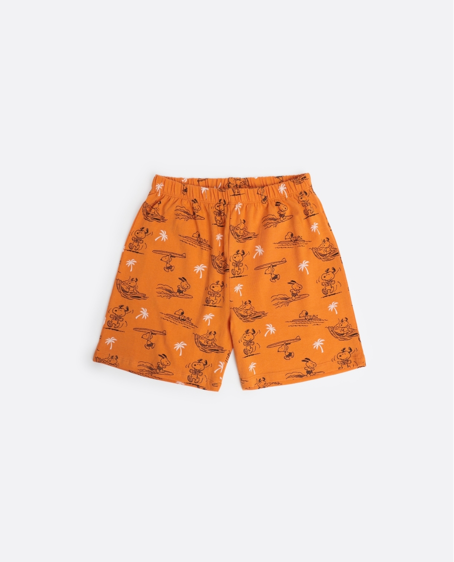 PEANUTS Pijama Manga Corta Summer Beagle para Niño NARANJA PEANUTS Pijama Manga Corta Summer Beagle para Niño NARANJA