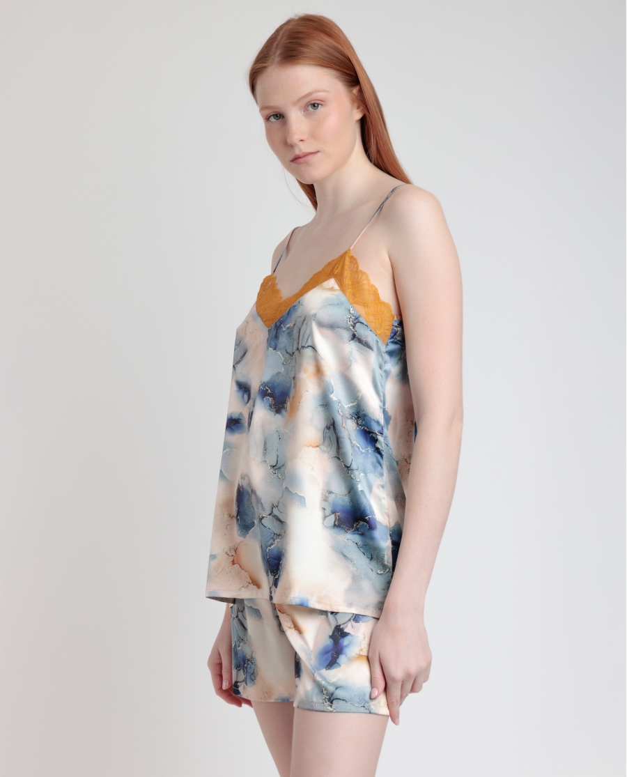 ADMAS LUXURY Pijama Tirantes Tile para Mujer MULTICOLOR