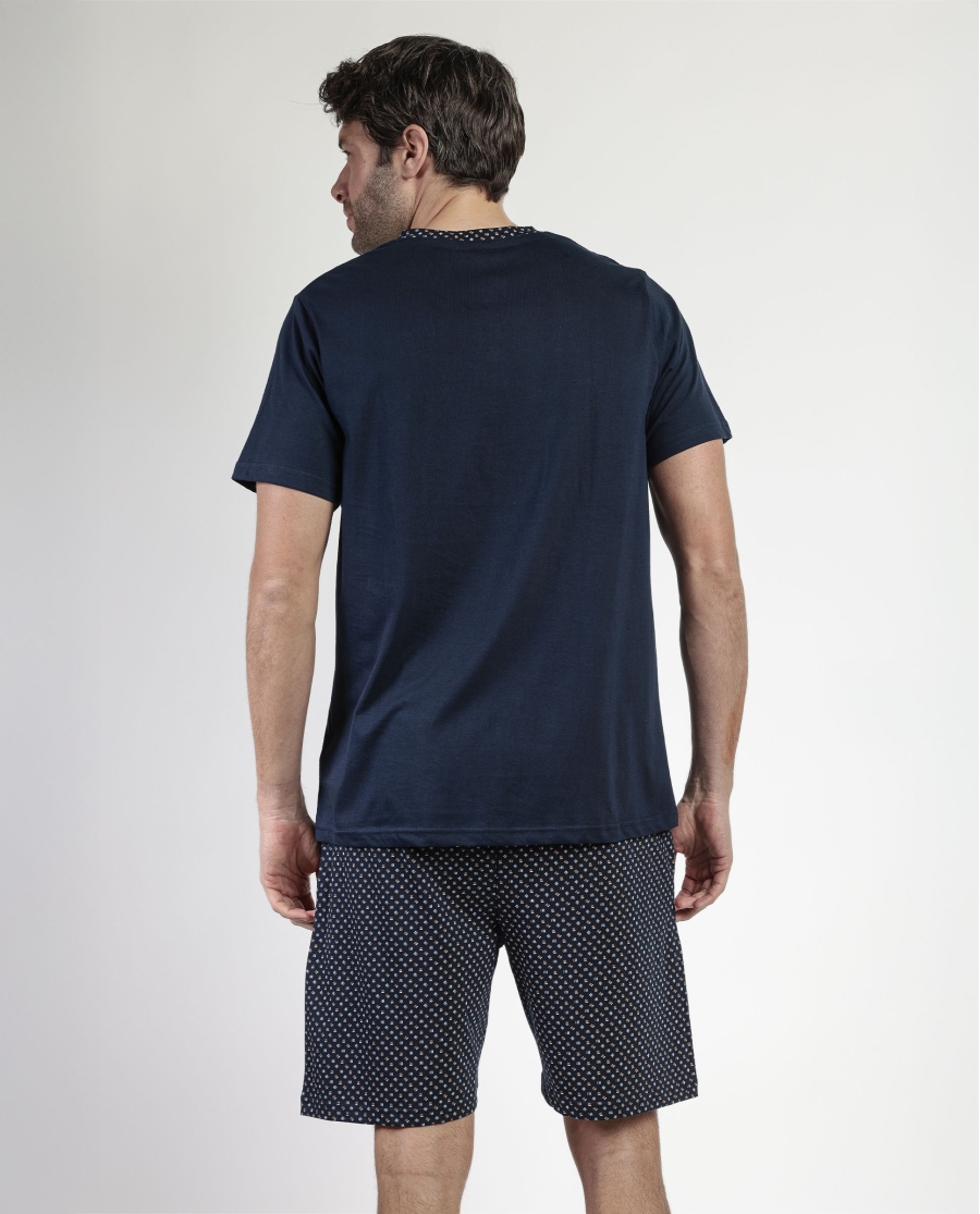 ADMAS CLASSIC Pijama Manga Corta Leather para Hombre MARINO ADMAS CLASSIC Pijama Manga Corta Leather para Hombre MARINO