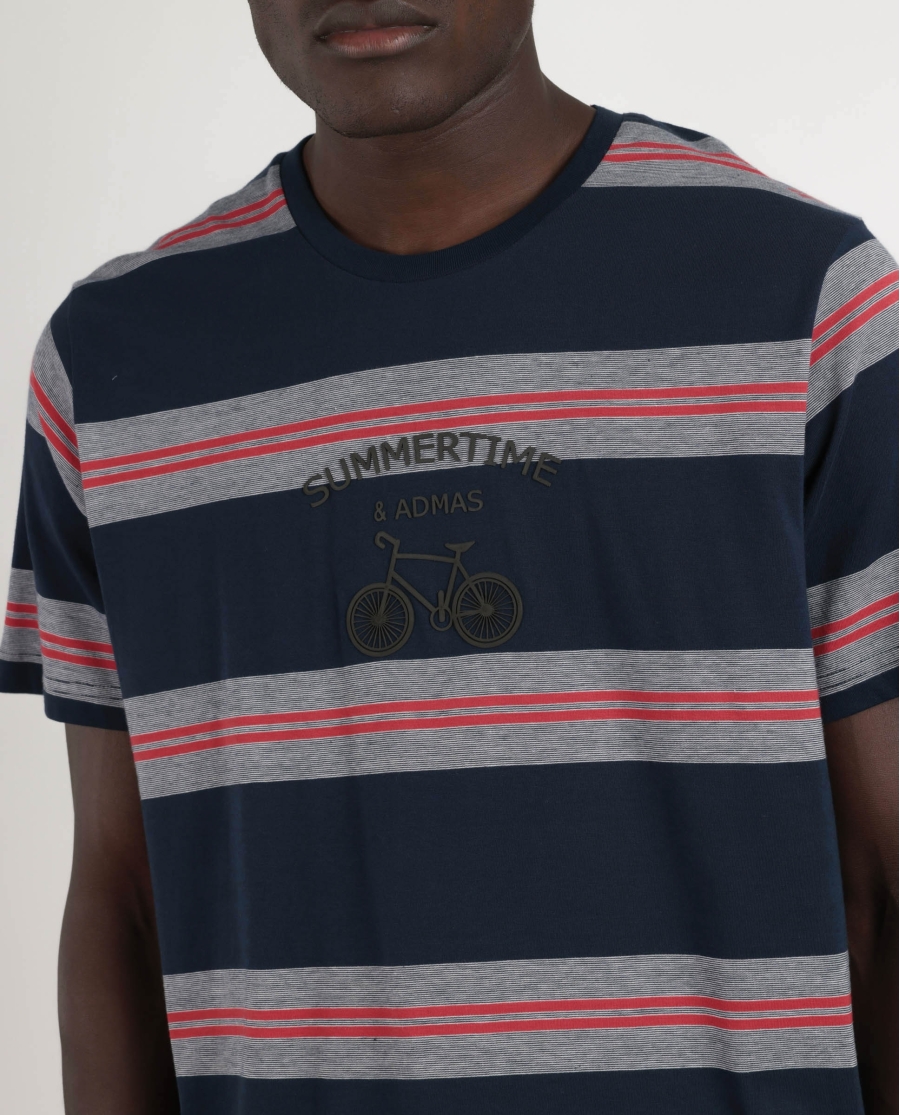 ADMAS Pijama Manga Corta Summertime para Hombre AZUL ADMAS Pijama Manga Corta Summertime para Hombre AZUL