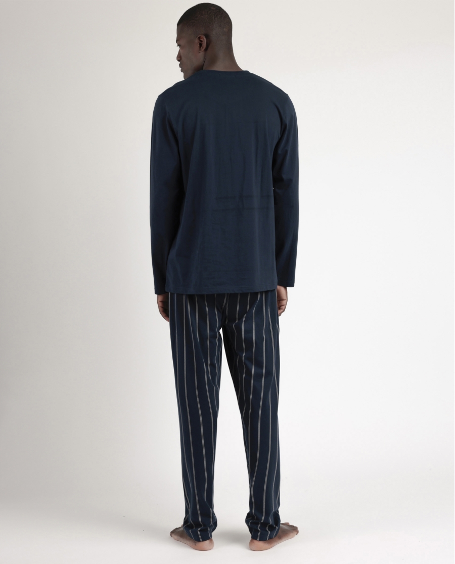 ADMAS Pijama Manga Larga Navy Collection para Hombre AZUL ADMAS Pijama Manga Larga Navy Collection para Hombre AZUL